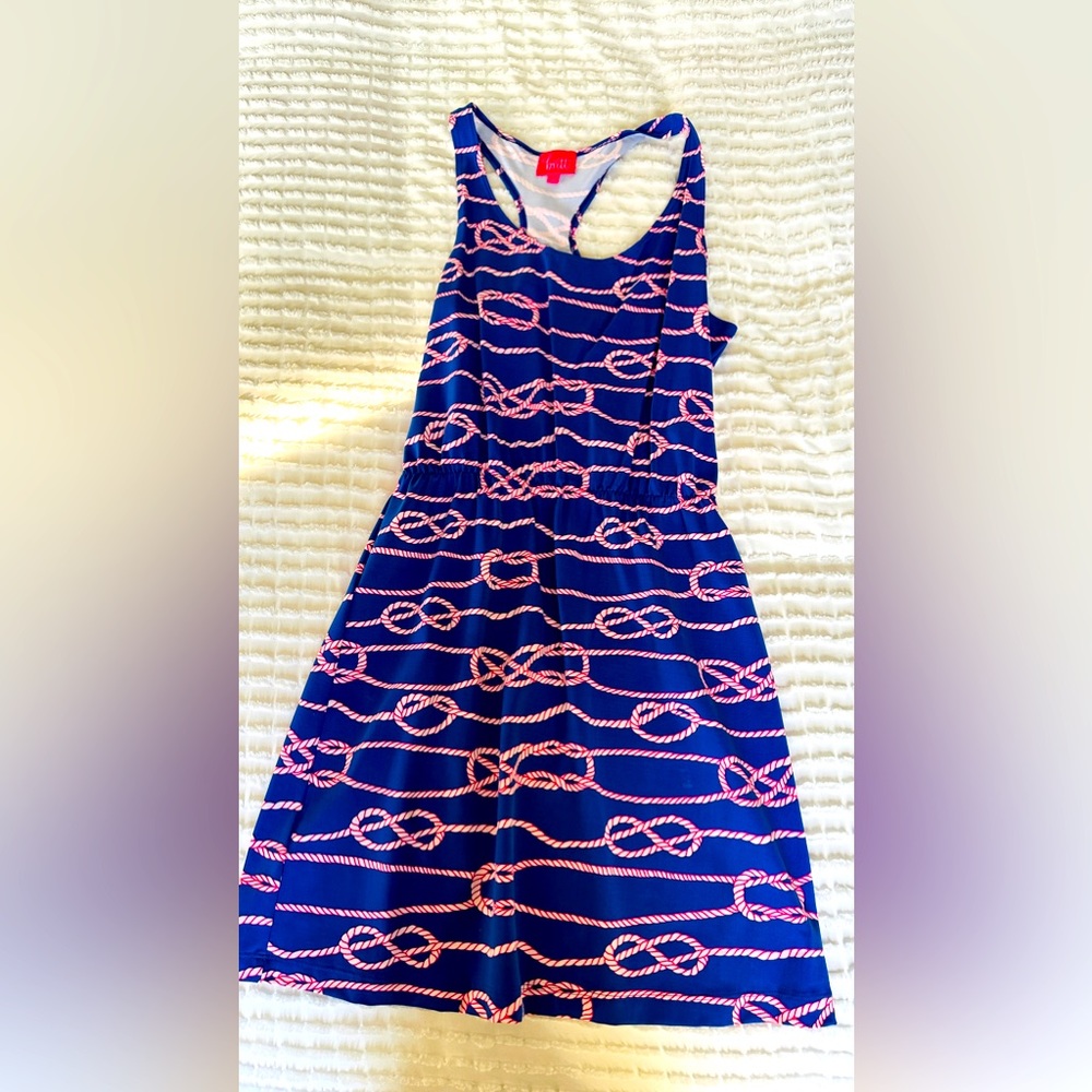 Nautical racerback Britt sundress size medium.